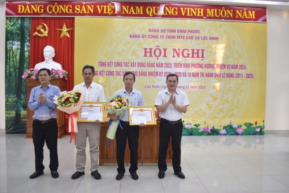 ĐẢNG BỘ CÔNG TY TNHH MTV CAO SU LỘC NINH TỔ CHỨC TỔNG KẾT CÔNG TÁC XÂY DỰNG ĐẢNG NĂM 2023