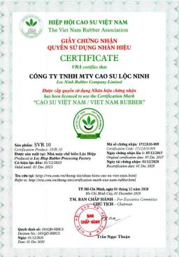 Chứng Nhận SVR 10