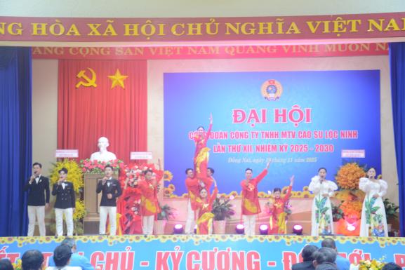 Đại hội Công đoàn Công ty TNHH MTV Cao su Lộc Ninh lần thứ XII, nhiệm kỳ 2025–2030: “Đoàn kết – Dân chủ – Kỷ cương – Đổi mới – Phát triển”